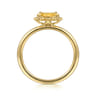 Promise Ring - 14K Yellow Gold Citrine Bujukan Promise Ring