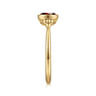 Promise Ring - 14K Yellow Gold Garnet Bujukan Promise Ring