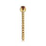 Promise Ring - 14K Yellow Gold Garnet Stackable Promise Ring