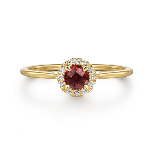 Garnet Promise Ring