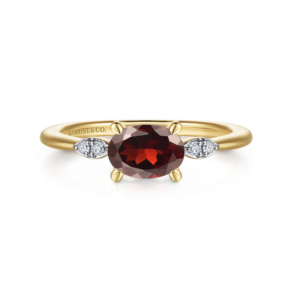 Garnet Promise Ring