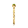 Promise Ring - 14K Yellow Gold Peridot Stackable Promise Ring