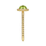 Promise Ring - 14K Yellow Gold Round Peridot Bujukan Beaded Promise Ring