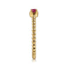 Promise Ring - 14K Yellow Gold Ruby Stackable Promise Ring
