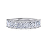 Fancy Wedding Ring in 14k White Gold with Princess Cut Natural Diamond at Gabriel & Co.