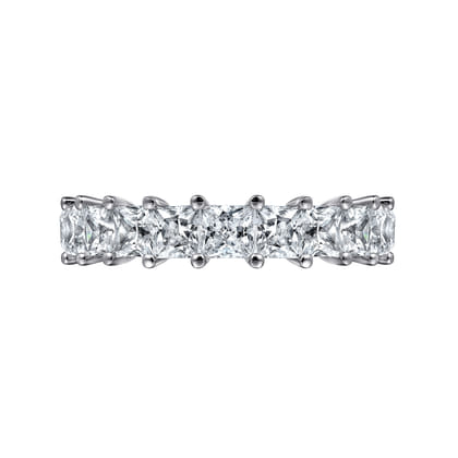 Puglia - 14K White Gold Princess Cut Diamond Anniversary Band