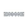 Straight Wedding Ring in 14k White Gold with Princess Cut Natural Diamond at Gabriel & Co.