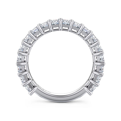 Puglia - 14K White Gold Princess Cut Diamond Anniversary Band