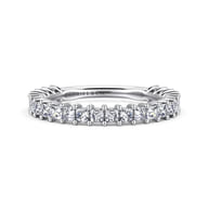 Puglia - 14K White Gold Princess Cut Diamond Anniversary Band