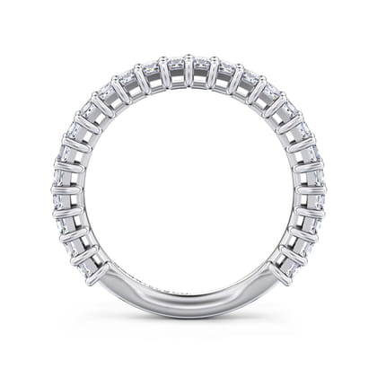 Puglia - 14K White Gold Princess Cut Diamond Anniversary Band