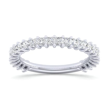 Puglia - 14K White Gold Princess Cut Diamond Anniversary Band