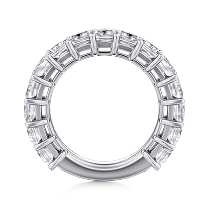 Puglia - 14K White Gold Princess Cut Diamond Anniversary Band