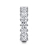 Fancy Wedding Ring in 14k White Gold with Princess Cut Natural Diamond at Gabriel & Co.