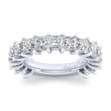Puglia - 14K White Gold Princess Cut Diamond Anniversary Band