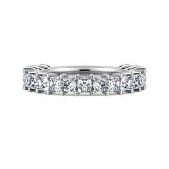 Puglia - 14K White Gold Princess Cut Diamond Anniversary Band