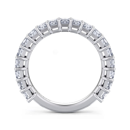 Puglia - 14K White Gold Princess Cut Diamond Anniversary Band