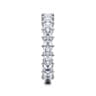 Straight Wedding Ring in 14k White Gold with Princess Cut Natural Diamond at Gabriel & Co.