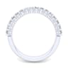 Straight Wedding Ring in 14k White Gold with Princess Cut Natural Diamond at Gabriel & Co.
