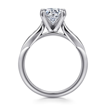 Quinn - 14K White Gold Round Diamond Engagement Ring