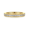 Fancy Wedding Ring in 14k Yellow Gold with Baguette Natural Diamond at Gabriel & Co.
