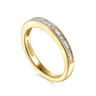 Fancy Wedding Ring in 14k Yellow Gold with Baguette Natural Diamond at Gabriel & Co.