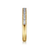 Fancy Wedding Ring in 14k Yellow Gold with Baguette Natural Diamond at Gabriel & Co.