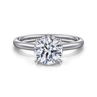 Rainah - 14K White Gold Round Diamond Engagement Ring