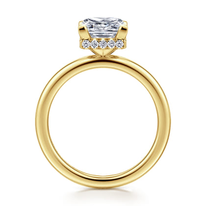 Rainah - 14K Yellow Gold Princess Diamond Engagement Ring