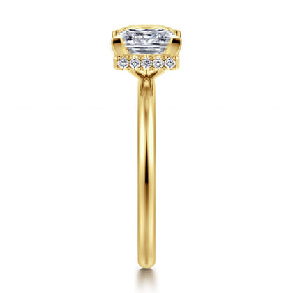 Rainah - 14K Yellow Gold Princess Diamond Engagement Ring