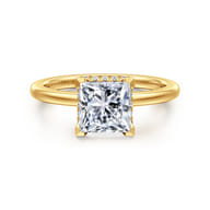 Rainah - 18K Yellow Gold Princess Diamond Engagement Ring