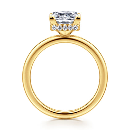 Rainah - 18K Yellow Gold Princess Diamond Engagement Ring