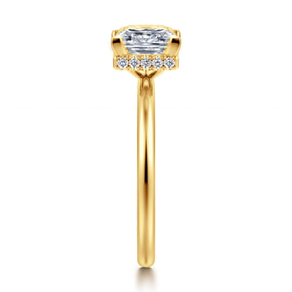 Rainah - 18K Yellow Gold Princess Diamond Engagement Ring