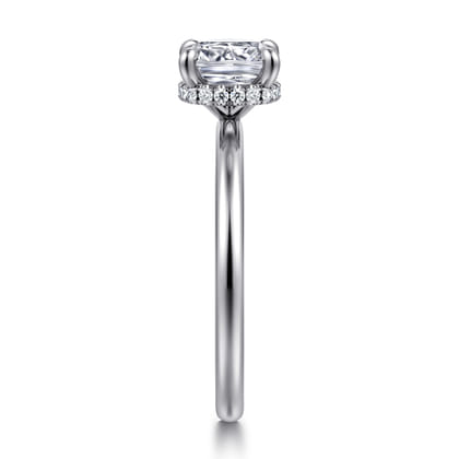 Rainah - Platinum Cushion Cut Diamond Engagement Ring