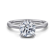 Rainah - Platinum Round Diamond Engagement Ring