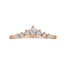 Curved Wedding Ring in 14k Rose Gold with  Natural Diamond at Gabriel & Co.