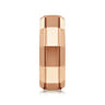 Ray - 14K Rose Gold 8mm - Angular Men's Wedding Band in High Polished Finish