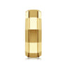 Ray - 14K Yellow Gold 8mm - Angular Men's Wedding Band in High Polished Finish