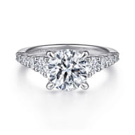 Rease - 14K White Gold Diamond Engagement Ring