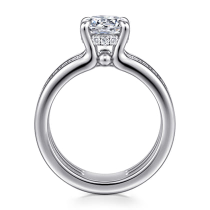 Reeba - 14K Yellow Gold Round Diamond Engagement Ring