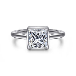 Reece - 14K White Gold Princess Cut Diamond Engagement Ring