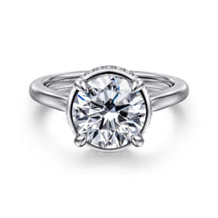 Reece - 14K White Gold Round Diamond Engagement Ring