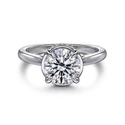 Reece - 14K White Gold Round Diamond Engagement Ring