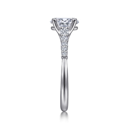 Reed - 14K White Gold Oval Diamond Engagement Ring