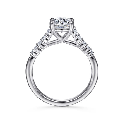 Reed - 14K White Gold Round Diamond Engagement Ring