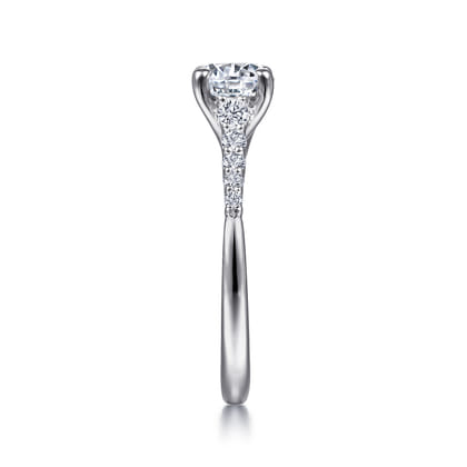 Reed - 14K White Gold Round Diamond Engagement Ring