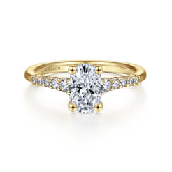 Reed - 14K Yellow Gold Oval Diamond Engagement Ring