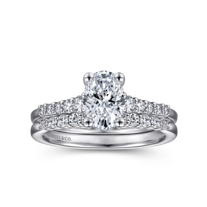 Reed - Platinum Oval Diamond Engagement Ring