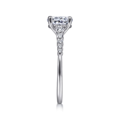 Reed - Platinum Oval Diamond Engagement Ring
