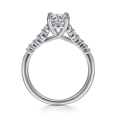 Reed - Platinum Round Diamond Engagement Ring - 0.25 ct - Shot 2