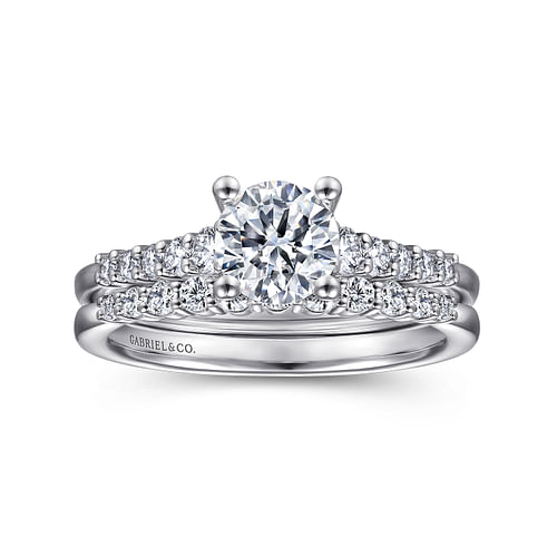 Reed - Platinum Round Diamond Engagement Ring - 0.25 ct - Shot 4